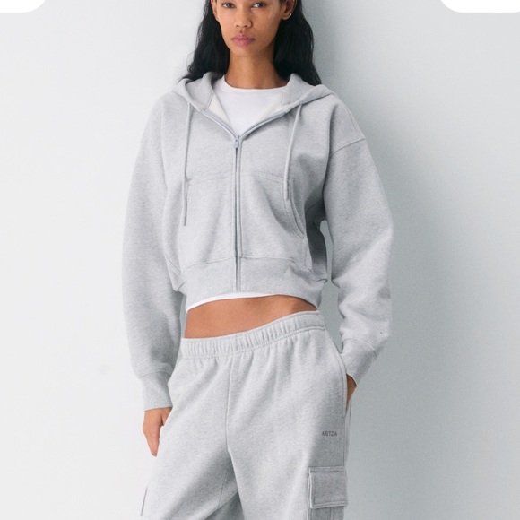 TNA Cozy boyfriend fleece cropped sweater - Picture 4 of 4